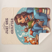 Nog één hoofdstuk - Book Lovers Sherpa Blanket Sherpa Deken (Voorkant (horizontaal))