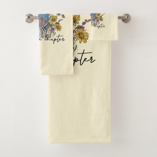 Nog een hoofdstuk Floral Skeleton Bad Handdoek (Insitu)