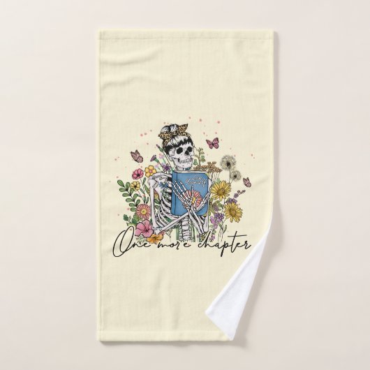 Nog een hoofdstuk Floral Skeleton Bad Handdoek (Handdoek)
