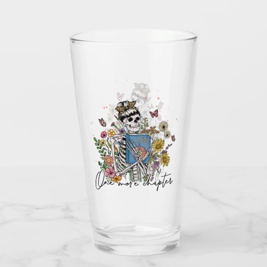 Nog een hoofdstuk Floral Skeleton Glas (Achterkant)