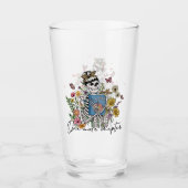Nog een hoofdstuk Floral Skeleton Glas (Voorkant)