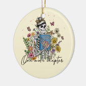 Nog een hoofdstuk Floral Skeleton Keramisch Ornament (Links)