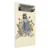 Nog een hoofdstuk Floral Skeleton Mini Klembord (Schuin)