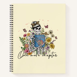 Nog een hoofdstuk Floral Skeleton Notitieboek