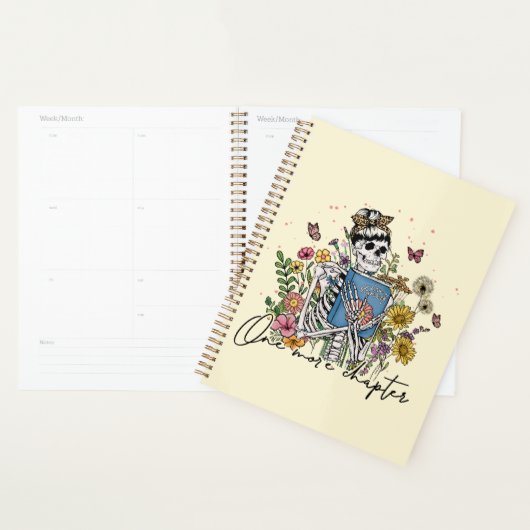 Nog een hoofdstuk Floral Skeleton Planner (Display)