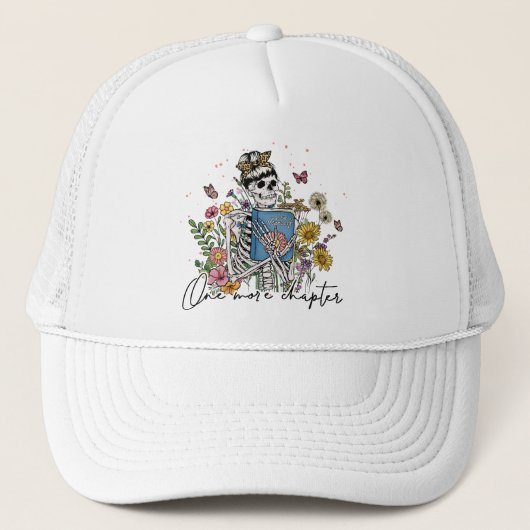 Nog een hoofdstuk Floral Skeleton Trucker Pet (Voorkant)