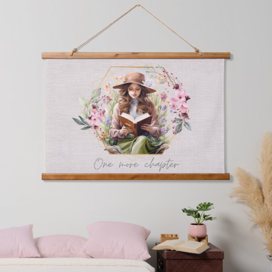 Nog een hoofdstuk getextureerde achtergrond hangend wandkleed (Slaapkamer)