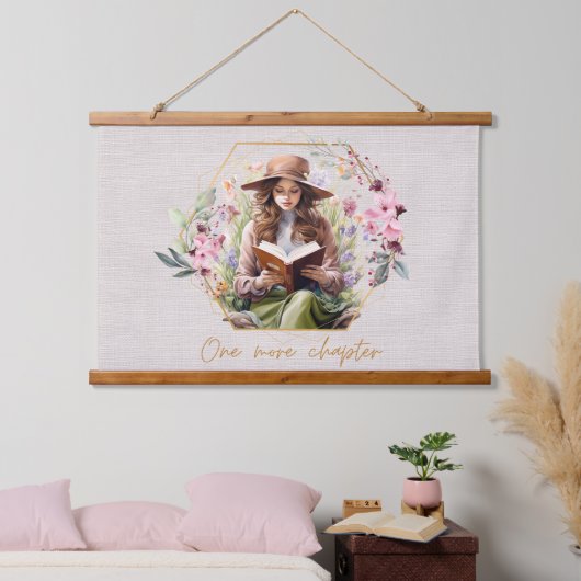 Nog een hoofdstuk getextureerde achtergrond hangend wandkleed (Slaapkamer)