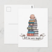 Nog een hoofdstuk - Gezellig boek minnaar ontwerp Briefkaart (Voorkant / Achterkant)