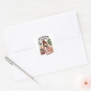 Nog Één Hoofdstuk – Gezellige Boekenliefhebber Lee Vierkante Sticker