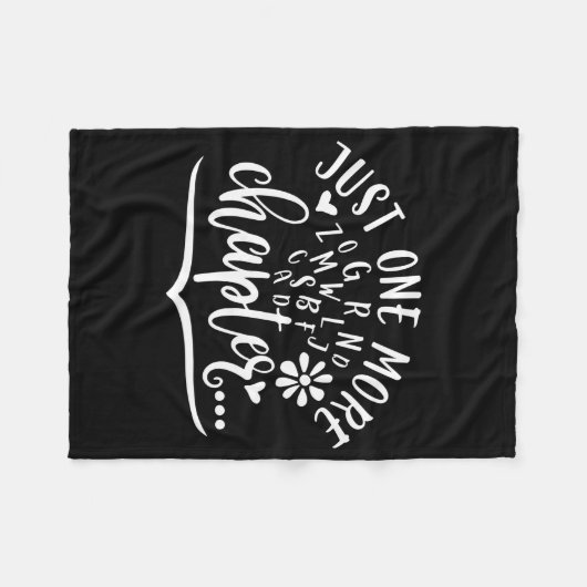 Nog één hoofdstuk. Grappig leesontwerp Fleece Deken (Voorkant (Horizontaal))