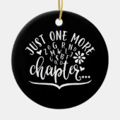 Nog één hoofdstuk. Grappig leesontwerp Keramisch Ornament (Voorkant)