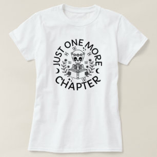 Nog een hoofdstuk Grappig Skeleton Leesboek T-shirt