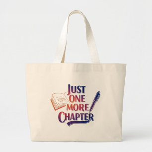 Nog één hoofdstuk Jumbo Canvas tas voor boek