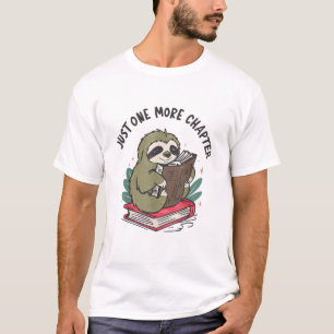 Nog een hoofdstuk Knuffelige Luiaard Boekenwurm Lu T-shirt