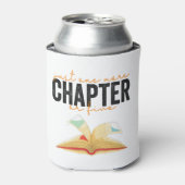 Nog een hoofdstuk of vijf grappige boekenliefhebbe blikjeskoeler (Blikje Voorkant)