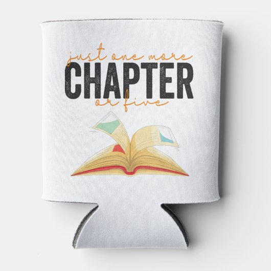 Nog een hoofdstuk of vijf grappige boekenliefhebbe blikjeskoeler (Voorkant)