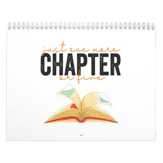 Nog een hoofdstuk of vijf grappige boekenliefhebbe kalender (Hoes)