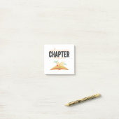 Nog een hoofdstuk of vijf grappige boekenliefhebbe post-it® notes (Op bureau)