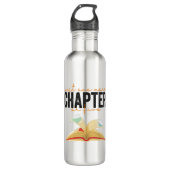 Nog een hoofdstuk of vijf grappige boekenliefhebbe waterfles  (Voorkant)