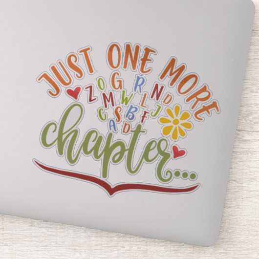 Nog één hoofdstuk. Ontwerp lezen voor studenten Sticker (Detail)