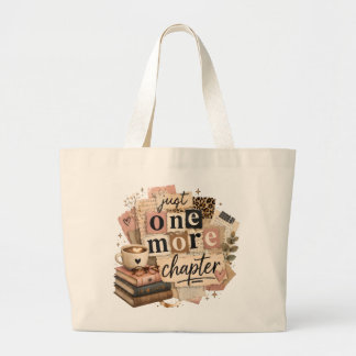 Nog één hoofdstuk retro vintage boekliefhebber cit grote tote bag