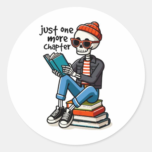 Nog één hoofdstuk ronde sticker (Voorkant)