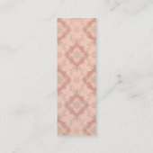 Nog een hoofdstuk...  roze kaart Bladwijzer Mini Visitekaartje (Achterkant)