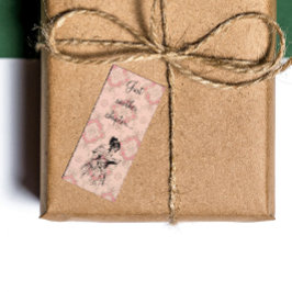 Nog een hoofdstuk...  roze kaart Bladwijzer Mini Visitekaartje