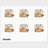 Nog één hoofdstuk Schattige kat leest sticker (Vel)