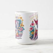 Nog één hoofdstuk skelet leesboeklezer koffiemok (Center)