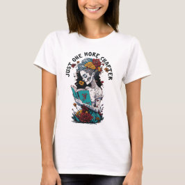 Nog één hoofdstuk skeleton lezen t-shirt