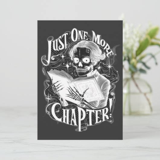 Nog een hoofdstuk Skeleton Reader grappig Aankondiging (Staand voorkant)