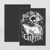Nog een hoofdstuk Skeleton Reader grappig Bedankkaart (Voorkant / Achterkant)