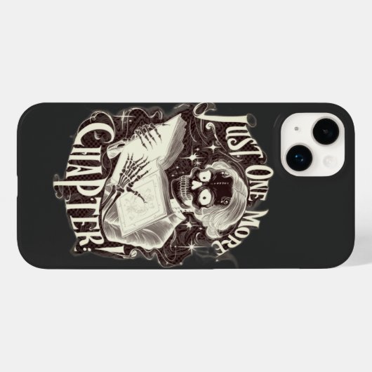 Nog een hoofdstuk Skeleton Reader grappig Case-Mate iPhone Case (Achterkant (horizontaal))