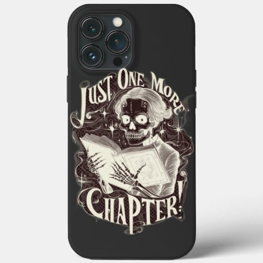 Nog een hoofdstuk Skeleton Reader grappig Case-Mate iPhone Case (Achterkant)