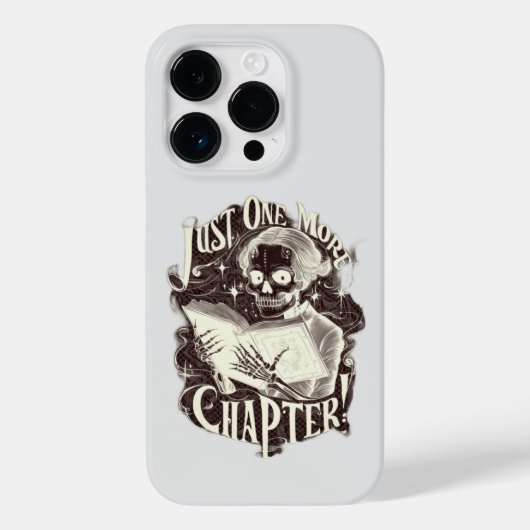 Nog een hoofdstuk Skeleton Reader grappig Case-Mate iPhone Case (Achterkant)