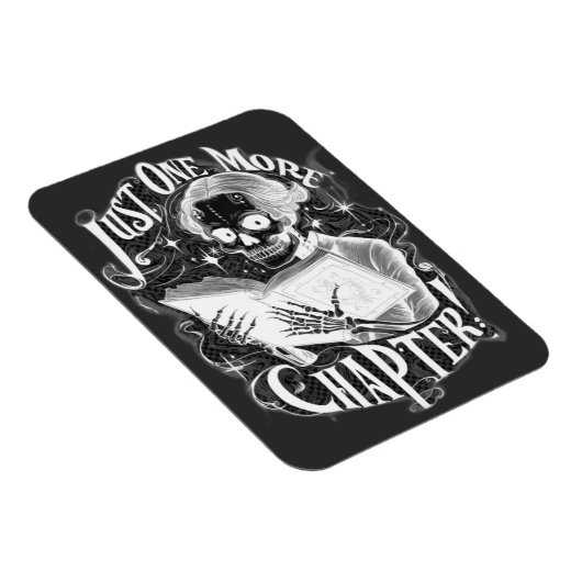 Nog een hoofdstuk Skeleton Reader grappig Magneet (Rechterzijde)