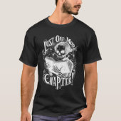 Nog een hoofdstuk Skeleton Reader grappig T-shirt (Voorkant)