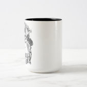 Nog een hoofdstuk Skeleton Reader grappig Tweekleurige Koffiemok (Center)