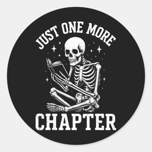 Nog een hoofdstuk Skeleton Reader Leesboek Ronde Sticker (Voorkant)