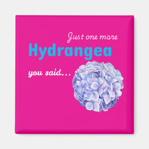Nog één hortensia-magneet - heet roze magneet