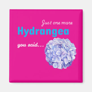 Nog één hortensia-magneet - heet roze magneet