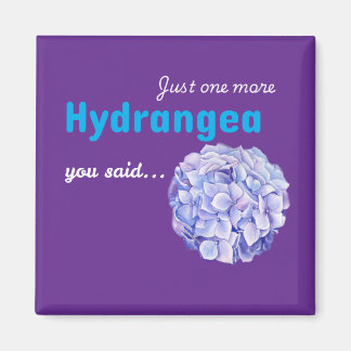 Nog één hortensia-magneet - paars magneet