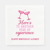 Nog een jaar ervaring met gepersonaliseerde verjaa servet (Voorkant)