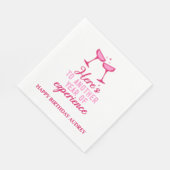 Nog een jaar ervaring met gepersonaliseerde verjaa servet (Hoek)