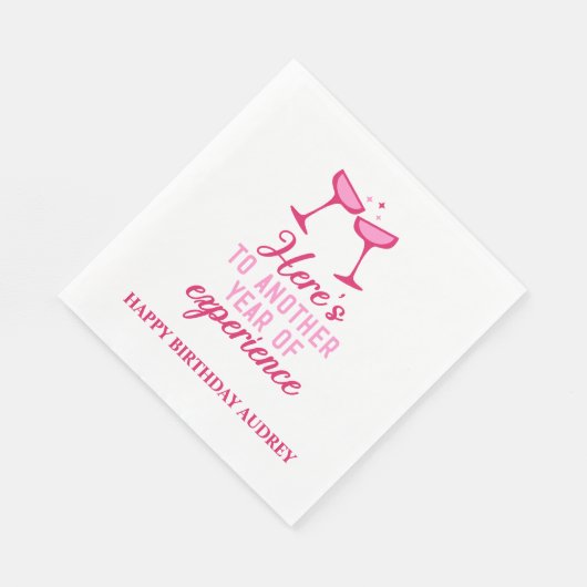 Nog een jaar ervaring met gepersonaliseerde verjaa servet (Hoek)