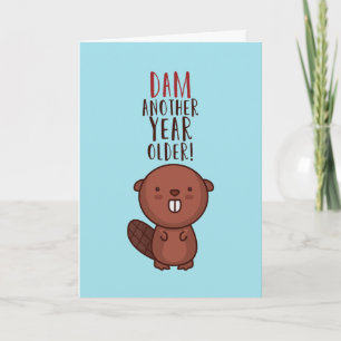 Nog een jaar geleden was de jonge Cute Beaver Pun  Kaart