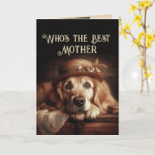 Nog een jaar om Fabulous Fun Dog Mother te zijn Kaart (Gele Bloem)