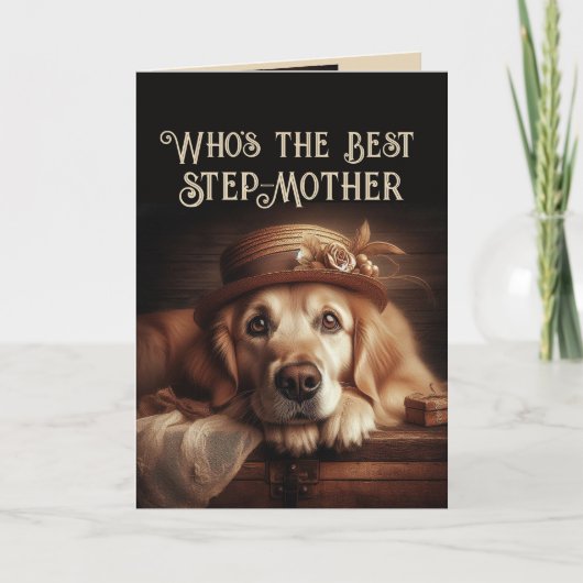 Nog een jaar om Fabulous Fun Dog Step-Mother te zi Kaart (Voorkant)
